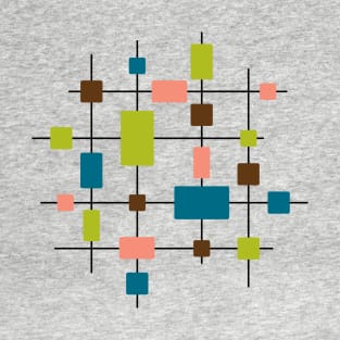 Mid Century Lines and Rectangles T-Shirt